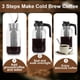 thumbnail image 5 of Cafetera Cold Brew Cupluw, tarro de cristal de 1,9 L, color negro, 5 of 8