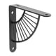thumbnail image 5 of Soporte Para Estantería Decorativa En Forma De Abanico Con Tornillos Estantería Para El Hogar Negro 15cm, 5 of 5