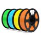 thumbnail image 1 of Filamento ELEGOO PLA+ 1,75 mm 4 kg Naranja/Amarillo/Verde neón/Azul cielo, 1 of 8