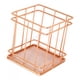 thumbnail image 3 of Cesta de almacenamiento de alambre Bin Bin Organizer Holder para Kithen Bathroom Rose Gold Cube, 3 of 5