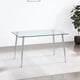 thumbnail image 2 of Mesa De Vidrio Prince Premium Rectangular 130 Cm - Patas Plateada, 2 of 3