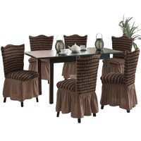 Genérico - Pack 6 Fundas Sillas Turcas Diseño Lineal L9