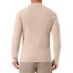 thumbnail image 3 of INSPIRE CHIC Suéter de Cuello Alto con Cremallera para Hombre, Cuello Simulado, Polo de Punto L Beige, 3 of 6