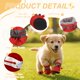 thumbnail image 3 of Uxcell Zapatos para Perros Botas para Perros, Protector de Patas Suela Antideslizante Invierno con Correa Reflectante Impermeable Suave, (4 Piezas, Oxford, Tamaño 5, Rojo), 3 of 7