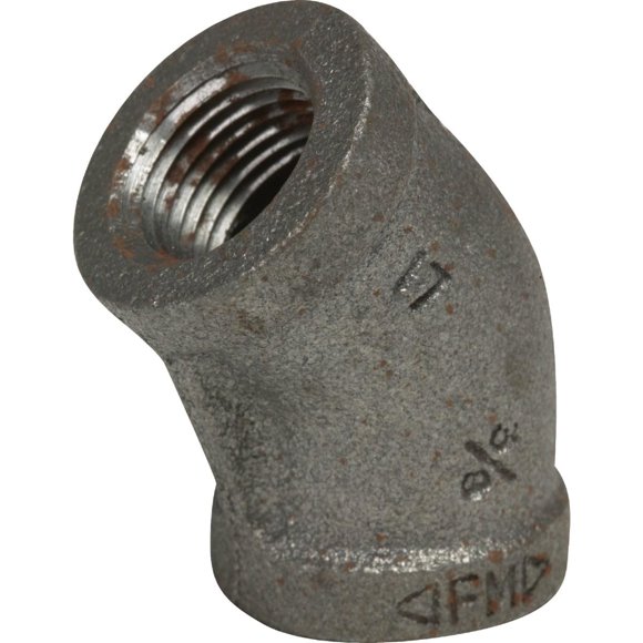Iron Elbow Anvil International, 1/2 pulgada, FPT, maleable