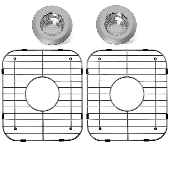 Protector de fregadero LOCVCDA 33 cm x 29 cm Acero inoxidable – Pack de 2