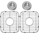 thumbnail image 1 of Protector de fregadero LOCVCDA 33 cm x 29 cm Acero inoxidable – Pack de 2, 1 of 5