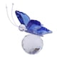 thumbnail image 4 of mariposa voladora de cristal con adorno de cristal tallado en forma de bola azul, 4 of 5