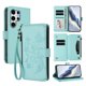 thumbnail image 1 of Funda Cartera Mariposa para [Samsung Galaxy S25 Ultra] con Soporte y Cremallera Verde menta, 1 of 6