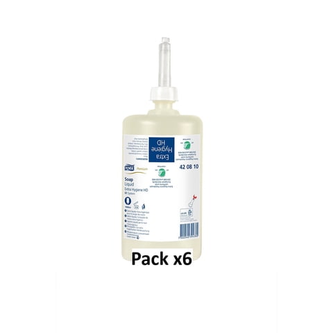 Pack X6 Jabón Líquido Hair & Body Manos Y Cuerpo Tork Ja70003