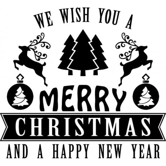 Rienda Libre Graphics - Decomural Merry Christmas & Happy New Year Ws-50041