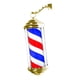thumbnail image 4 of Letrero de barbería con luz de poste, ideal para salón de belleza, impermeable, clásico, lámpara de pared, luz giratoria para interior, salón de belle 40 rojo azul blanco, 4 of 5