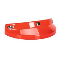 Magideal - De Visera Para Casco De Motocicleta, Protector Solar Universal De 3 Broches Para Medio Casco, Reemplaza Piezas De Repuesto, Fácil De Instalar , Rojo Transparente