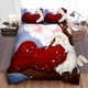 thumbnail image 1 of Inuyasha And Sakura Tree Quilt Duvet Cover Set Queen Doona Cover Bedroom Decor3-Piece Bedding Set, 1 of 5