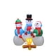 thumbnail image 1 of Muñecos de nieve inflables familiares con forma de muñeco de nieve, 150 cm, con luces LED, 1 of 5