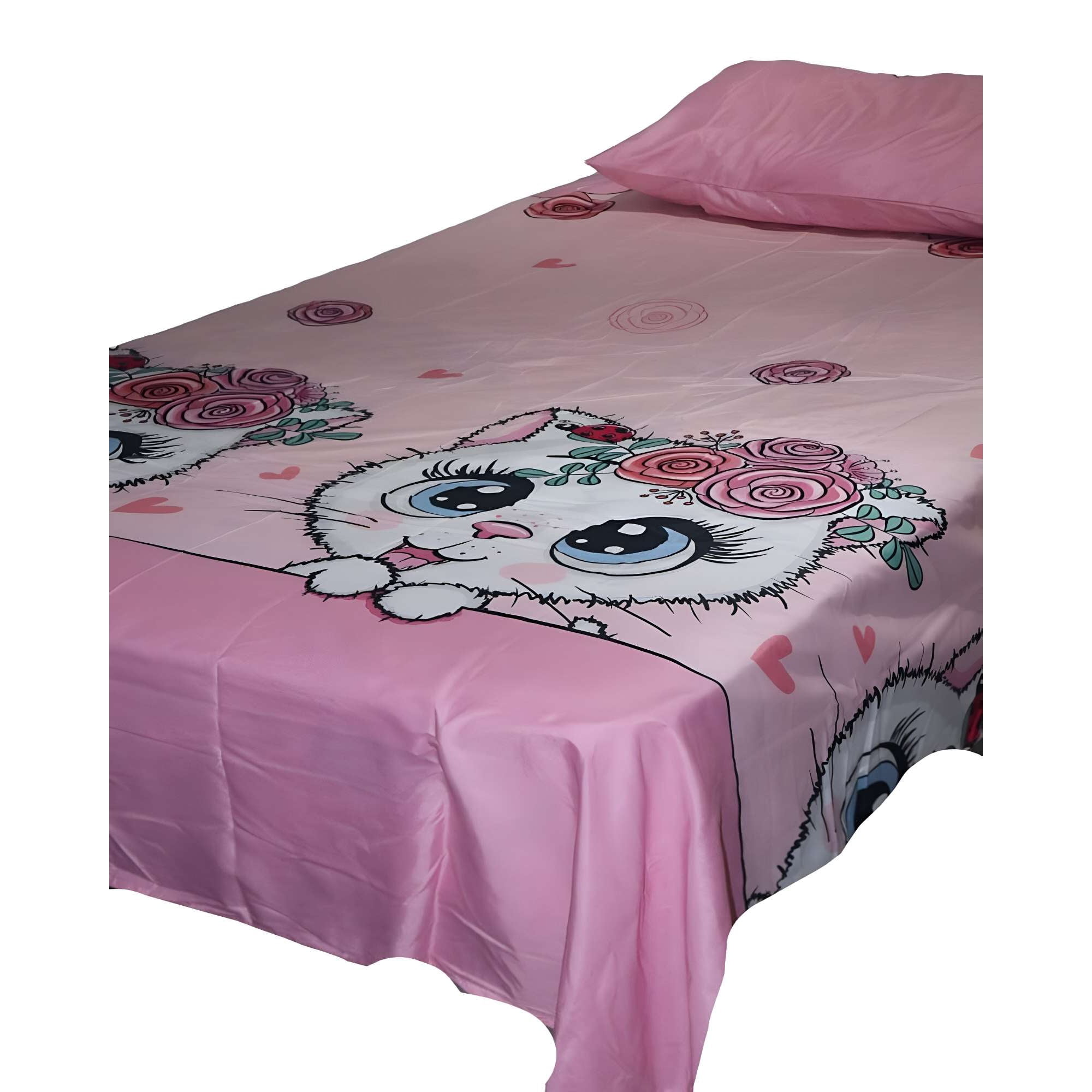 Genérico - Sabana Infantil Plaza Y Media Gatito 1