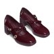 thumbnail image 3 of Zapatos Taco Casual PU Acharolado Mujer Cuadrado Weide GH220, 3 of 3