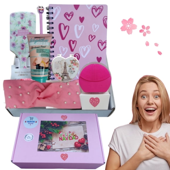 Caja de regalo para mujer con espejo y accesorios