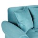 thumbnail image 3 of Living Lua Sofa 3 Cuerpos + 2 Poltronas Felpa Turquesa, 3 of 6