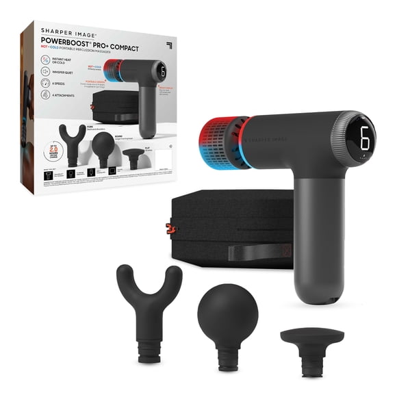 Masajeador de percusión Sharper Image Powerboost Pro+ Hot & Cold
