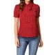 thumbnail image 1 of INSPIRE CHIC Blusa de Chifón con Estampado Retro de Mujer, Manga Corta, Lazo y Cuello Peter Pan XS Rojo-Puntos, 1 of 8