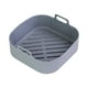 thumbnail image 1 of Freidora De Aire Olla De Silicona Bandeja Para Hornear Duradera Revestimiento De Freidora De Aire De Silicona Para Horno Sarga Gris, 1 of 5