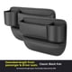 thumbnail image 1 of 2-Pack asiento de coche hueco llenador organizador con soporte de taza - cuero premium - ajuste universal - mantiene latas / teléfono / llaves / carteras organizadas (negro), 1 of 3