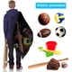 thumbnail image 3 of Red de pelota extra grande Bolsa de pelota grande Bolsa de pelota de red Bolsa de red de fútbol para 10-15 pelotas Bolsa de red deportiva multiusos con cordón y correa para el hombro Red de pelota, 3 of 5
