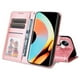 thumbnail image 3 of Funda tipo cartera FOXDOCK para Realme 10 Pro Plus , diseño girasol en relieve, cuero PU, cierre magnético, soporte y tarjetero, 3 of 5