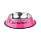 thumbnail image 1 of Plato Mascota Perro Gato Comedero Metal 16 Cm Rosa, 1 of 1