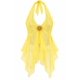 thumbnail image 2 of Blusa Top Mujer Transparente Asimétrico Con Aplique Verano amarillo Talla Única, 2 of 3