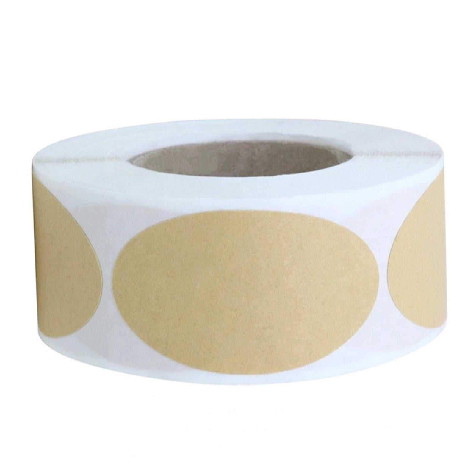 Bothyi - Pegatinas De Papel Kraft, Etiquetas En Blanco Ovaladas Diy Para Envolver Paquetes De Tiendas Minoristas
