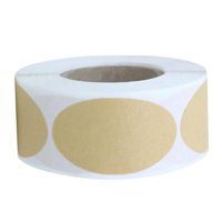 Bothyi - Pegatinas De Papel Kraft, Etiquetas En Blanco Ovaladas Diy Para Envolver Paquetes De Tiendas Minoristas