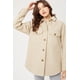 thumbnail image 4 of Shacket CC Clothing Jq Fleece Sobredimensionado Avena M, 4 of 5