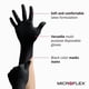 thumbnail image 2 of Guantes desechables de látex Ansell Microflex Black Dragon BD-100L, 2 of 4