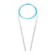 thumbnail image 1 of Uxcell Tamaño US 5 Agujas de Tejer Aguja Circular 47 pulgadas Redonda de Metal Acero Inoxidable para Proyectos Hechos a Mano DIY Tejido Azul, 1 of 6