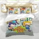 thumbnail image 5 of Todos Crecidos Conjunto de sábanas temático, trío de piezas, cómodo y amigable con la piel, diseño único, regalo de decoración para el hogar para familiares, amigos y fans, 90 cm * 190 cm, 5 of 6