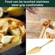 thumbnail image 4 of 2 servidores para tartas de acero inoxidable, diseño triangular, con borde dentado., 4 of 5