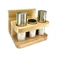 thumbnail image 5 of Salero Y Pimentero, Organizador De Tarros Para Condimentos, Azúcar, Pimienta, Cocina, Acero Inoxidable, Madera, 5 of 5