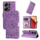 thumbnail image 1 of Funda tipo cartera FOXDOCK para Xiaomi Poco M6 Pro 4G , diseño girasol en relieve, cuero PU, cierre magnético, soporte y tarjetero, 1 of 5