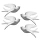 thumbnail image 1 of 4 Piezas Moderno Lindo 3D Pájaro Gorrión Arte De La Pared Decoración Comedor Adornos Artesanías, 1 of 5