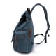thumbnail image 3 of Mochila HuaChen Vintage de lona con detalles en piel azul, 3 of 6