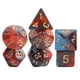 thumbnail image 1 of 7x Dados Poliédricos Juego De Fiesta Juego De Dados Para Juego De Mesa DND Estrella Rojo Oscuro, 1 of 5