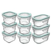 Set 9 Contenedores Hermeticos Allegra Recipiente De Vidrio