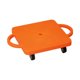 thumbnail image 4 of Patinete De Suelo Con Asas, Equipo De Juego, Juguete De Motricidad Gruesa Con Ruedas, Color Naranja, 4 of 5