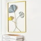 thumbnail image 1 of 3pcs Mounted Metal Wall Decor, Thick Minimalist Metal Wall Art, Modern Metal Leaf Wall Hanging, Suitable For Sofa Backdrop Bedroom And Living Room, Golden Classic Style, No Frame, 17.3x 11.8 Inches, 1 of 4