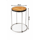 thumbnail image 2 of Piso Taburete Circular con Asiento de Madera y Estructura Cromada, 2 of 2