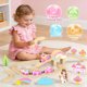 thumbnail image 2 of Hot Bee Pink Wooden Train Set, Girls Birthday Gift Unicorn T, 2 of 3