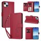 thumbnail image 2 of Funda Cartera Trébol para iPhone 15 Plus con Ranuras Tarjetas y Carga Inalámbrica Rojo, 2 of 6