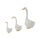 thumbnail image 4 of 3 Estatuas De Pato, Esculturas De Jardín De Resina Blanca Para Escritorio, Balcón, Mueble De TV, 4 of 5